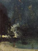 James Abbott Mcneill Whistler Nocturne in Black and Gold Spain oil painting artist